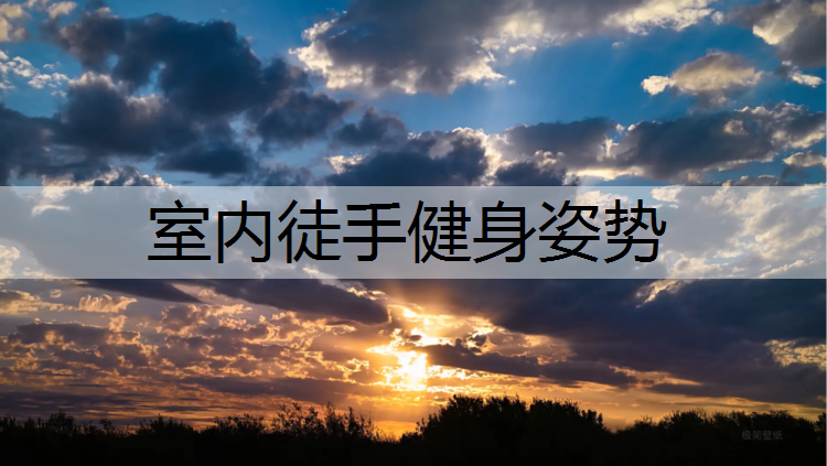 室内徒手健身姿势